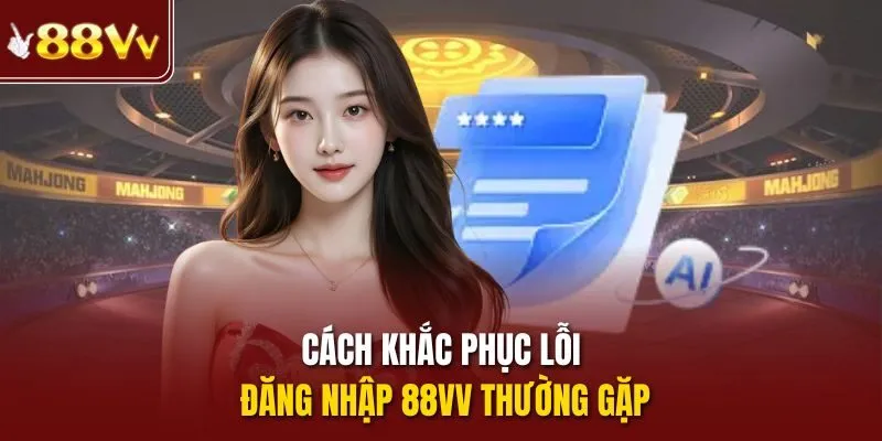 Cách khắc phục lỗi đăng nhập 88vv thường gặp